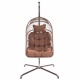 TROPILEX - Hamac Chaise en rotin avec Support Egg Marron