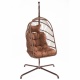 TROPILEX - Hamac Chaise en rotin avec Support Egg Marron