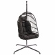 TROPILEX - Hamac Chaise en rotin avec Support Egg Noir