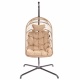 TROPILEX - Hamac Chaise en rotin avec Support Egg Taupe
