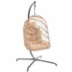TROPILEX - Hamac Chaise en rotin avec Support Egg Taupe