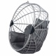 TROPILEX - Hamac Chaise en rotin Egg Luxe Gris