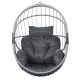 TROPILEX - Hamac Chaise en rotin Egg Luxe Gris