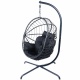 TROPILEX - Hamac Chaise en rotin Egg Luxe Noir