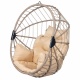 TROPILEX - Hamac Chaise en rotin Egg Luxe Taupe