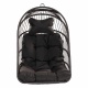 TROPILEX - Hamac Chaise en rotin Egg Noir