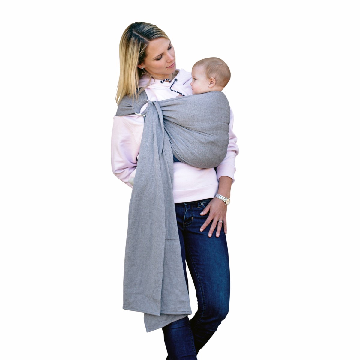 AS - Echarpe Porte bébé Ring Sling Grey 1.80M Acandi : Vente